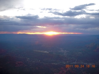 aerial sunset