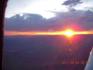 aerial sunset