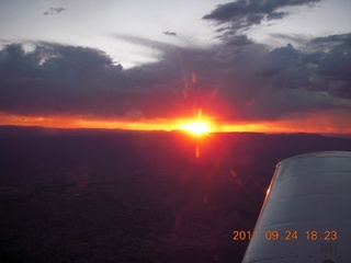 aerial sunset