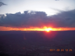 aerial sunset