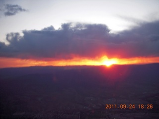 aerial sunset