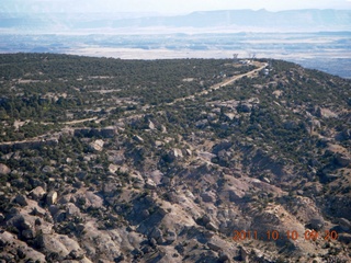 56 7qa. aerial - Cedar Mountain airstrip run