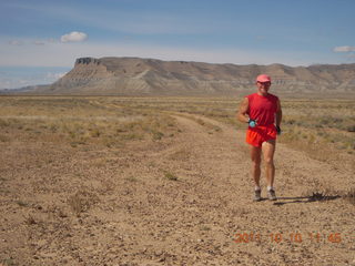 189 7qa. Sand Wash airstrip - Adam running (tripod)