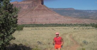 271 7qa. Hubbard-Gateway airstrip - Adam running