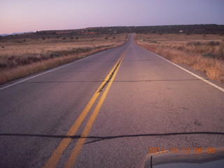 4 7qc. pre-dawn drive to dead horse point