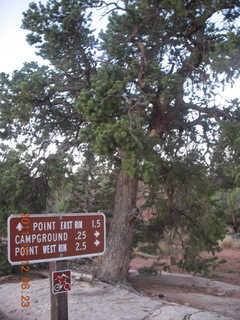 11 7qc. Dead Horse Point hike - sign