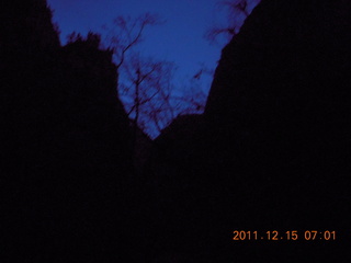 3 7sf. Zion National Park - pre-dawn Riverwalk