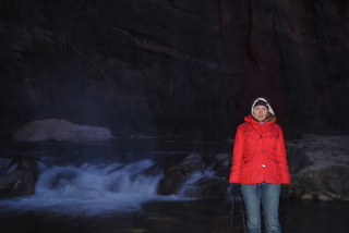21 7sf. Zion National Park - pre-dawn Riverwalk - Olga on the Virgin River