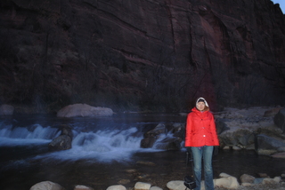22 7sf. Zion National Park - pre-dawn Riverwalk - Olga on the Virgin River