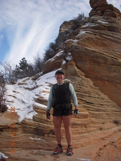 464 7sf. Zion National Park - Angels Landing hike - Adam