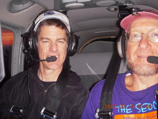 Kevin and Adam flying in N8377W