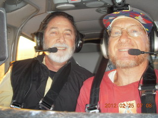 Tony and Adam flying in N8377W