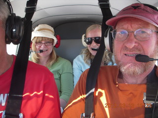 Mary and Carolyn and Adam flying in N8377W