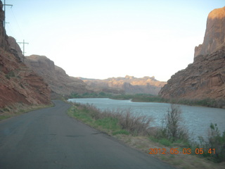 8 7x3. driving along the Colorado River