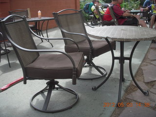 221 7x3. Milt's Stop & Eat in Moab - old-fashioned table