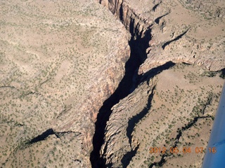 50 7x4. aerial - Mexican Mountain area - slot canyon