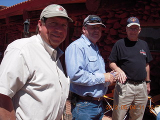 153 7x4. Caveman Ranch - people and Jim