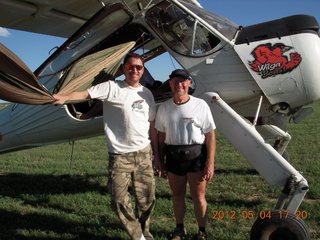 225 7x4. WilgaBeast and his airplane and Adam