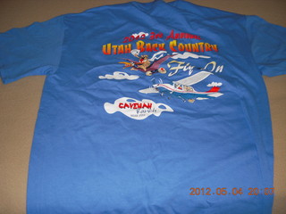 260 7x4. Caveman Ranch fly-in t-shirt