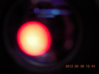 33 7xu. Lowell Observatory - bad picture of sun through telescope
