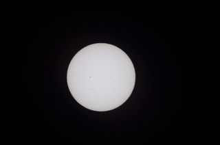 transit of Venus - Howard's pictures - the sun and Venus through a real telescope