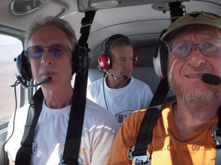 Howard, Ron, and Adam flying in N8377W