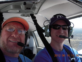 Adam and Chris flying in N8377W