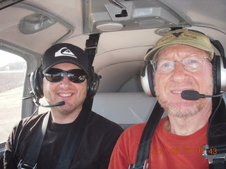 Tony and Adam flying in N8377W