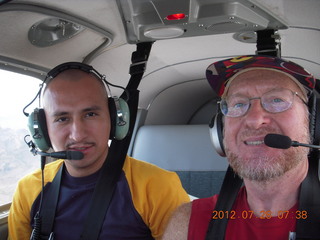 Mike, Greg, and Adam flying in N8377W - Mike photo