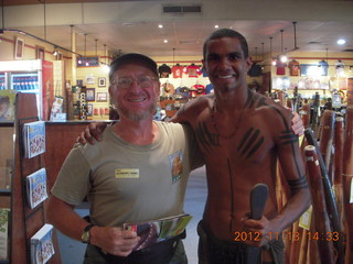 133 83d. Tjapukai Aboriginal Cultural Park - Adam and 'native'