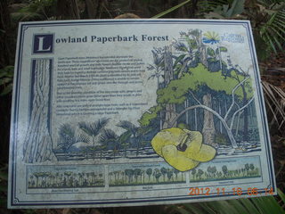 112 83g. Cairns, Australia run - Cairns Botanical Garden - boardwalk sign