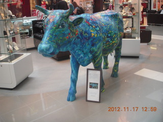 174 83h. colored cow in Sydney Airport