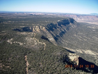 283 83q. aerial - flight to Monument Valley