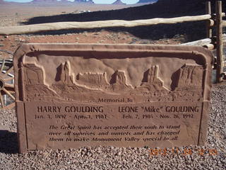 306 83q. Monument Valley - Goulding's - sign