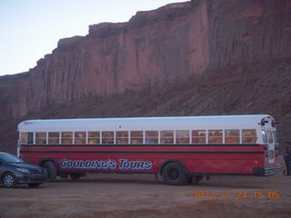350 83q. Monument Valley tour - busload of Japanese tourists
