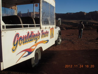 451 83q. Monument Valley tour - our tour vehicle and Sean