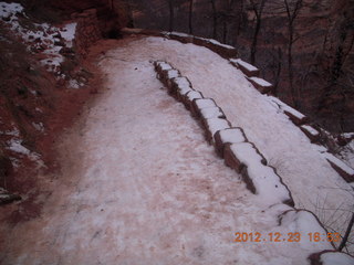 277 84p. Zion National Park - Angels Landing hike - slippery Walter's Wiggles