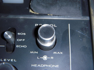 Sony TC-650 reel-to-reel deck volume knob