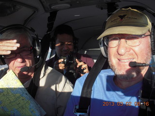 Annie and Kevin and Adam flying in N8377W