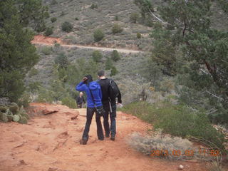 Sedona - Pink Jeep tour - Fatemah and Kevin going down