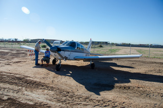 Yaseen's pictures - Adam's video camera on the wing of N8377W