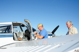 Yaseen's pictures - Adam and Jim G flying in N8377W