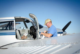 Yaseen's pictures - Adam and Jim G and Yaseen flying in N8377W