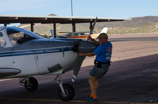 Yaseen's pictures - airplane flying over Cactus Fly-in