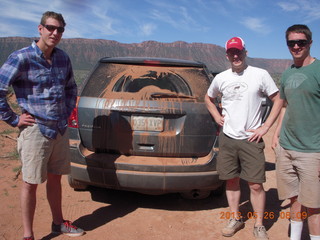 54 89s. Onion Creek drive - Colorado guys at fork in road (as far as I went)