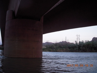 126 89s. night boat ride along the Colorado River - bridge