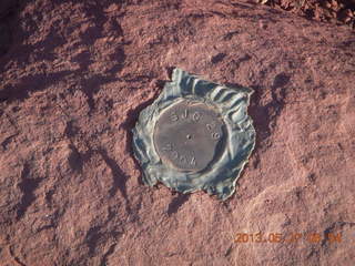 34 89t. Hurrah Pass - survey marker