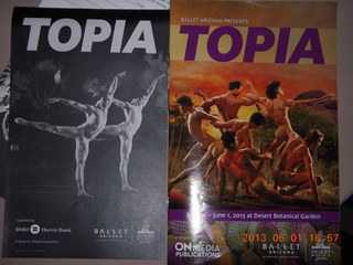 ballet dancers warming up for Topia
