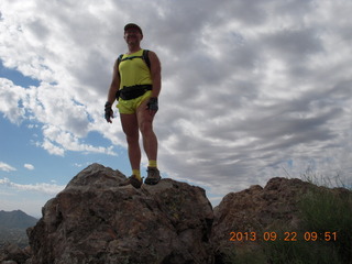 Elephant Mountain hike - Adam on top