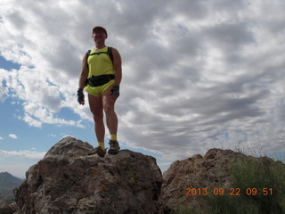 Elephant Mountain hike - Adam on top